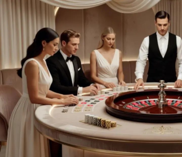 Roulette-Station als Highlight auf einer Veranstaltung